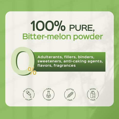 Bixa Botanical Bitter Melon Extract 5% Bitters| Normal Blood Levels | Skin & Blood Oxygenation | 60 Veg Capsules(450mg) in Kuwait