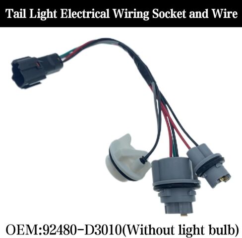 Tail Light Socket and Wire Harness for Hyundai Tucson 2016-2018 Replace 92480-D3010 in Saudi Arabia