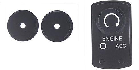 Button Stickers Repair Kit for Chevy Corvette C6 2005-2013, Central Control Engine Stop Start Button Sticker, Ignition Start Button Repair Decals Stickers Set Decorative Accessories, PVC in Saudi Arabia