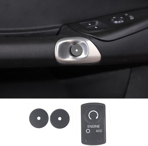 Button Stickers Repair Kit for Chevy Corvette C6 2005-2013, Central Control Engine Stop Start Button Sticker, Ignition Start Button Repair Decals Stickers Set Decorative Accessories, PVC in Saudi Arabia