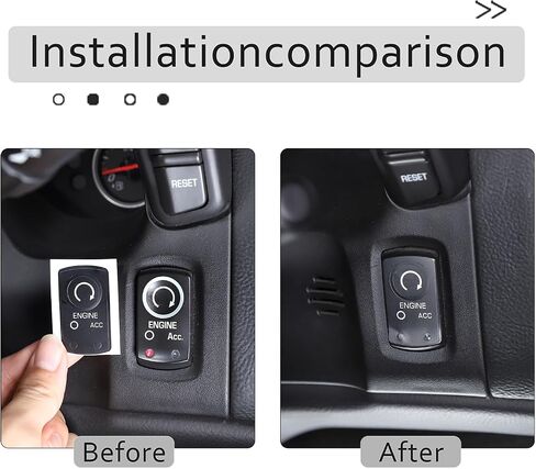 Button Stickers Repair Kit for Chevy Corvette C6 2005-2013, Central Control Engine Stop Start Button Sticker, Ignition Start Button Repair Decals Stickers Set Decorative Accessories, PVC in Saudi Arabia