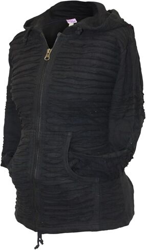 Shopoholic Fashion Women Slashed Razor Cut Hoodie in Saudi Arabia