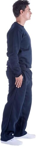 Mens Sweatpants Open Bottom, Basic Long Baggy Sweatpants for Athletic Running, Wide Leg Sweatpants Comfortable in Kuwait