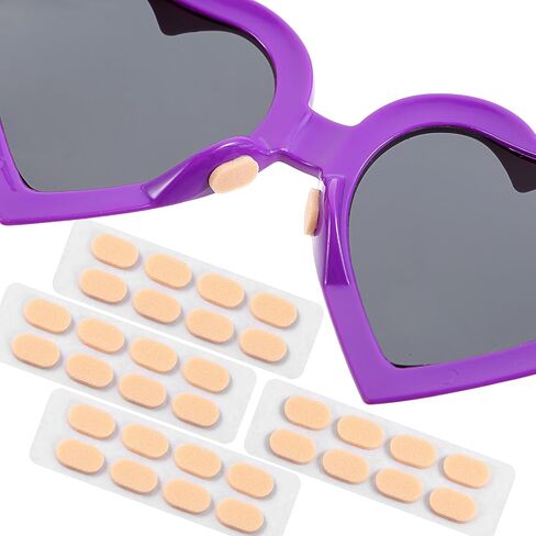 40 Pairs Soft Foam Eyeglass Nose Pads, Self-Adhesive Nose Pads Anti Slip Eyeglass Nose Piece Nosepads 1.5mm Thickness Adhesive Slip Glasses Nose Grips for Sunglasses and Eyeglasses(Skin Color) in Saudi Arabia