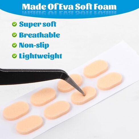 40 Pairs Soft Foam Eyeglass Nose Pads, Self-Adhesive Nose Pads Anti Slip Eyeglass Nose Piece Nosepads 1.5mm Thickness Adhesive Slip Glasses Nose Grips for Sunglasses and Eyeglasses(Skin Color) in Saudi Arabia