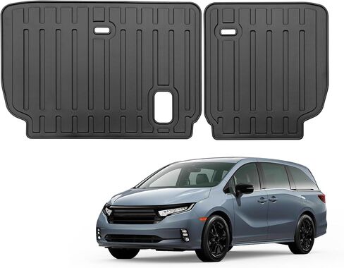Custom Fit for 2018-2024 2025 Honda Odyssey Mini Passenger Van 3rd Rear Seat Backrest Mats All Weather TPE Rubber Protection Mat (Backrest Mat) in Kuwait