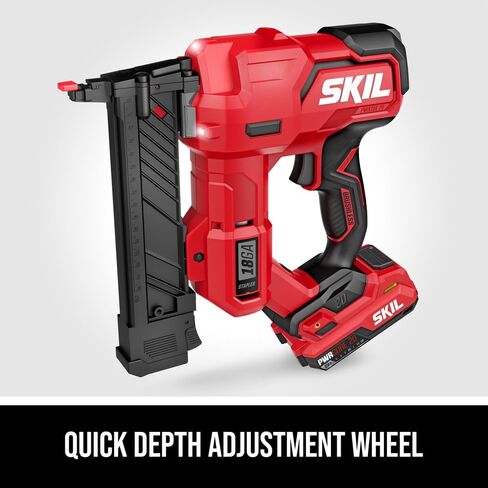 SKIL PWR CORE 20 Brushless 20V 18Ga Brad Nailer Kit including 2.0Ah USB-C Battery and Charger-NA1800B-10 in Saudi Arabia