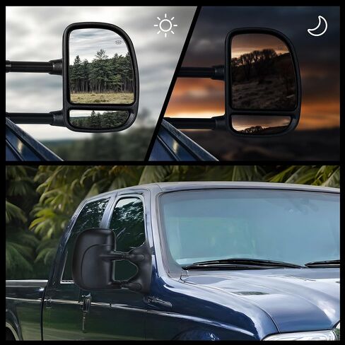 DWVO Towing Mirrors Fits 1988-1998 Chevy GMC C/K 1500 2500 3500 Pickup Manual Extendable Side Mirrors Pair Set in Saudi Arabia