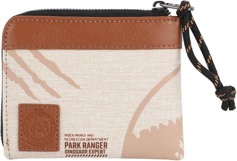 BioWorld Jurassic Park Khaki Logo L-Zip Wallet in Saudi Arabia