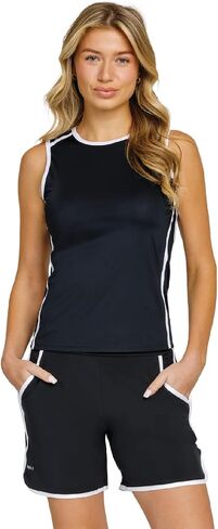 Pickleball Stance Tank Top for Women - Crew Neck Workout Tops for Pickleball Golf Tennis - Moisture Wicking in Saudi Arabia