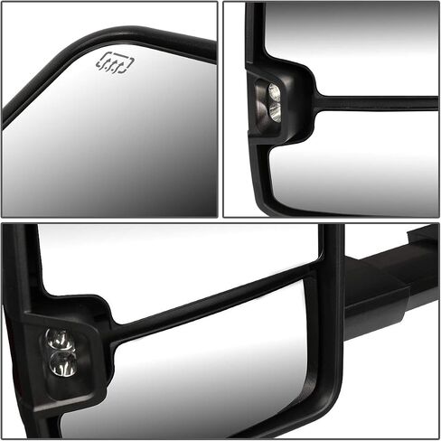 DNA Motoring TWM-030-T888-BK-SM Pair of Powered Heated Foldable Towing Side Mirrors Replacement Compatible With 99-02 Silverado/Sierra, 00-02 Tahoe/Suburban/Yukon W/Turn Signal in Saudi Arabia