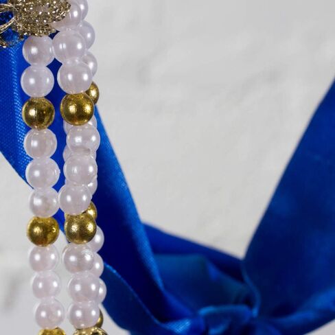 Russian Folk Costume 'Kokoshnik' Headdress in Blue, 5-10 years old in Saudi Arabia