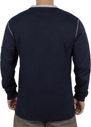 قمصان بوكومال الاب للرجال Cat2 5.5oz بأكمام طويلة Henley Workwear Workwear Flame Fire Shirt in Saudi Arabia
