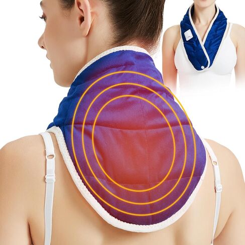 Hip Heating Pad for Hip/Sciatica Pain Relief, 86℉-158℉ Adjustable with Auto Shut Off Electric Heat Therapy for Lower Back/Thigh/Buttock Pain Relief (Blue) in Saudi Arabia
