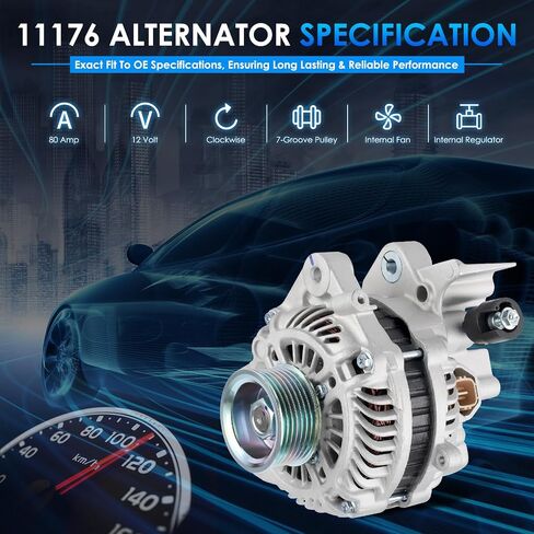 11176 مولدات السيارات تتناسب مع هوندا سيفيك المولد 2006 2007 2008 2008 2010 2011 L4 1.8L استبدال السيارات 31100RNAA01 ، 31100RNAA012M2 ، A2TC1391 ، 400-48050 in Kuwait
