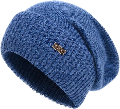 jaxmonoy Slouchy Beanies for Women Winter Lightweight Ladies Knit Hat Cuffed Soft Warm Slouch Beanie Cap - Brown in Saudi Arabia