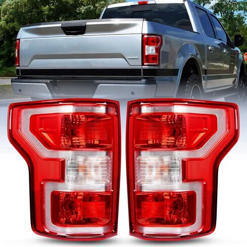 Nilight Taillight Assembly Compatible with 2018 2019 2020 Ford F150 F-150 Pickup Truck Rear Lamp Replacement OE Style Red Housing with Bulbs and Harness Driver and Passenger side in Saudi Arabia