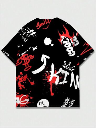 WDIRARA Boy's Bear Graphic Tees Short Sleeve Crewneck T Shirts Cartoon Summer Tops in Kuwait