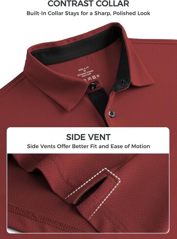 Willit Men's Golf Polo Shirts Short Sleeve Quick Dry Moisture Wicking Performance Classic Collared Casual in Saudi Arabia