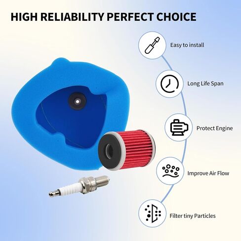 Motorcycle Air Filter for KXF250 450 2006-2016; Honda CRF250R 250X 450R 450X 2002-2013; RM Z250 Z450 125 250 2003-2018; WR 250F 400F 426F; YZ 250F 250X 450F 450FSP in Kuwait