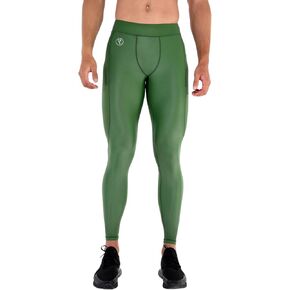 Kapow Meggings Shiny Performance Leggings - Compression Pants for Men with Pockets in Kuwait
