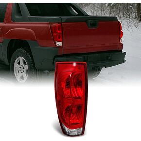 AKKON - For Chevy Avalanche 1500 2500 Pickup Red Clear Tail Light Tail Lamp Passenger Right Side Replacement
