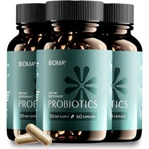 Bioma Probiotics - Digestive Health Probiotic - Gut Support for Men & Women with Xylooligosaccharides, Tributyrin & Bifidobacterium - Vegan & Gluten Free - 180 Delayed-Release Capsules (90-Day Supply)