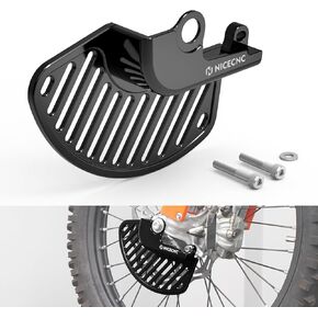 Black Front Disc Guard Compatible with Gas Gas EC250/300 2021-2024 EC350F 2021-2023 MC125 2021-2024 Brake Rotor Disc Protector Cover Compatible with KTM 125 SX 2015-2024 See Fitment