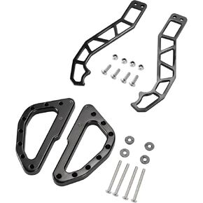 مقابض الأبواب A & UTV Pro 2PCS ومقابض شريط لفة 2PCS لعلم مافريك X3 XDS XRS Turbo R Max 2017-2025 ، UTV Door Latches Roll Cage Excalsings 2 & 4 Door Accessories ، Black