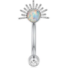 Funlmo G23 Titanium Rook حاجب Labret Percing Jewelry Internal Labret Labret Lip المجوهر