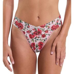 hanky panky Signature Lace Printed Original Rise Thong (PR4811P),Je Taime