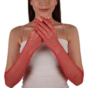 LIMELIA Stoned mesh gloves, Stoned Flexible Gloves for Women