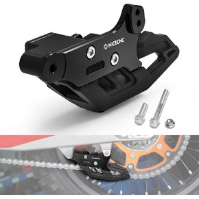 Black Aluminium Chain Guide Block Compatible with 690 Enduro/SMC R 2008-2024, Compatible with Husqvarna Enduro/Supermoto 701 2016-2024, Norden 901 2022 2023, Chain Guide Guard, See Fitment