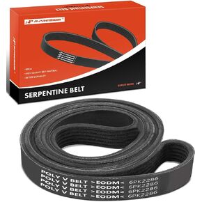 A-Premium Engine Belt Serpentine Drive Belt متوافق مع Mazda ، Ford ، Porsche ، Acura ، AMC & Mercury Cars-3 2010-2013 ، 3 Sport ، 5 ، Cx-7 ، Taurus ، Thunderbird ، 911 ، SLX ، Concord ، Eagle ، Spirit ، Cougar
