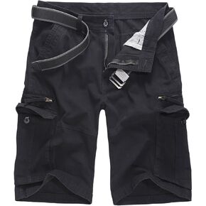 DUDHUH Men's Cargo Shorts Casual SweatShorts Hiking Multi Pocket Loose Fishing Shorts Fashion Athletic Pants Summer