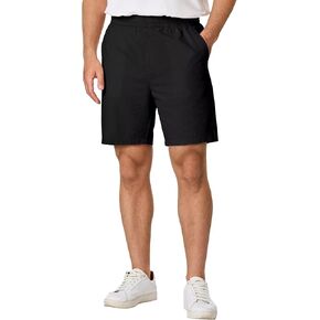 Mens Seersucker Shorts Casual Elastic Waist Drawstring Shorts Stretch Summer Beach Vacation Shorts with Pockets