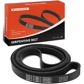A-Premium Engine Serpentine Drive Belt Compatible with Buick, Chevy, Ford, GMC, Jeep, Lincoln, Mercury, Olds & Pontiac Cars - F-150, Explorer, E-150 Club Wagon, E-250 E-350 Econoline, Express & More