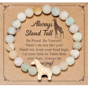 Giraffe Gifts Bracelet for Women Adults Men Girrafe Lovers Jewelry Giraffe Bracelet
