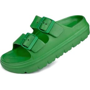 Women Platform Sandals with Arch Support, Adjusetable Buckles Chunky Eva Slides for Woman, Comfortable Lightweight Summer Sandal for Beach,Walking,Sandalias de Plataforma Para Mujer