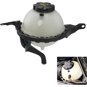 17138614293 Engine Coolant Reservoir Tank w/Sensor & Bracket, Compatible with 2012-2016 BMW 528i, 528i xDrive L4 2.0L Sedan Turbocharged, Overflow Tank Replaces# 17137649733
