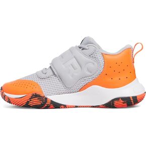 Under Armour Unisex Grade School Zone Basketball 2, (011) Mod Gray/Ares Red/Black, 4, US