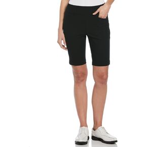 PGA TOUR Women's 9.5" Pull-on Golf Shorts with Tummy Control, Performance Stretch, Moisture-Wicking, Sun Protection