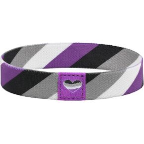 Nanafast LGBTQ Rainbow Pride Bracelet for Women Men Stretch Elastic Wristband LGBT Bracelets for Pride Month Trans Bisexual Nonbinary Lesbian Asexual Stuff Accessories