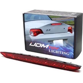 IJdmtoy OEM-spec العدسة الحمراء الكاملة LED Trunk Lid Third Brake Light Bar Assembly متوافق مع 2003-2008 BMW E85 Z4 قابلة للتحويل