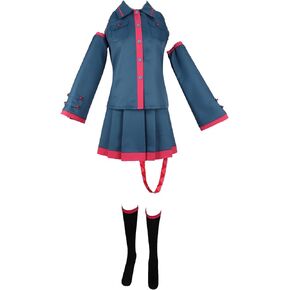 Anime Kasane Teto Cosplay Costume Women Sailor Dress JK Uniform Suit Halloween Outfit