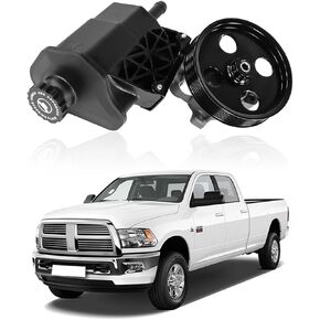 Power Steering Pump with Pulley Reservoir Compatible With 2002-2007 Dodge Ram 1500,96-70269 20-70269 New Power Assist Pump