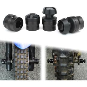 Xitomer Front Rear Axle Sliders Fit for XT250 2008-2024/ TT-R125/ TT-R230 2005-2024/ TW200 1987-2024 Frame Sliders Crash Protector with Swing Arm Bobbins (Black)