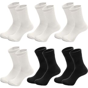 High-Purity Cotton Crew Sock For Women Men, Athletic Running Cotton Quarter Socks 6 Pairs