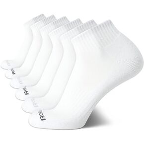 Reebok 6 PAIRS QUARTER CUT PERFORMANCE TRAINING SOCKS SHOE SIZE 6-12.5