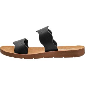Corkys Footwear Women's Wishy Washy Two Strap Sandal – Trendy and Chic Strap Design, Comfortable, Lightweight, and Durable Summer Sandals for Versatile Fashion